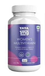 Tata 1mg Women's Multivitamin Veg Tablet with Zinc, Support Health Protection (60 Tablets)
