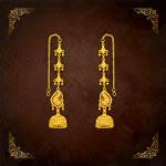 Traditional Gold Platted New Kaanchain Earrings Collection ERG2073