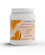 ElectroFizz Instant Hydration Energy Drink for Workout for Men and Women- Electrolyte Powder, Vitamin C, Probiotics - 1 Kg Jar Pack (Wild Orange)