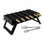 Peng Essentials Briefcase Folding Portable Barbecue Grill, Black