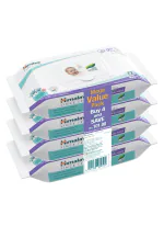 Himalaya Gentle Baby Wipes - 288 wipes | 4x72 | Baby Wipes (Pack of 4) | With Lid