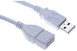 Terabyte White 1.5 M Micro Usb Cable 1.5 M Male To Female Mtr