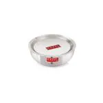 HAZEL Aluminium Kadai Without Handle | Kadhai Aluminium with Cover | Aluminium Tasra with Lid | Aluminium Cookware with Lid Combo, 700 ml