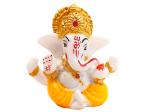 Jiyansh Creation Ganesha Idols for Car Dashboard | Car God Idols | Car Dashboard Idols | Car Dashboard Accessories 2.3 x 2.3 Inch (Multicolor, Polyresin)