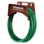 Sharpex DIY Metal Hose Pipe Holder For Garden Pipe - Hose Holder Wall Mounted for Garden, Hotel, Backyard, and Outdoor - Heavy Duty Steel Portable Irrigation Watering Hose Holder Only (Dark Brown)