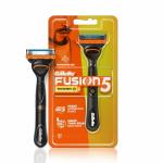 Gillette Perfect Beard Shape Fusion Power Razor With Styling Back Blade For Men