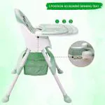 Sunbaby Green Mealtime 3 In 1 Baby High Chair With Feeding Tray And Safety Protection Belt