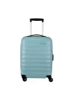 American Tourister Trolley Bag for Travel | Barcelona 55 Cms Polycarbonate Hardsided Small Cabin Luggage Bag | Suitcase for Travel | Trolley Bag for Travelling, Powder Blue