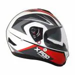 TVS Racing XPOD Primus Dual Visor - White Red -XL
