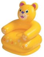 Sanjary Yellow Plastic Inflatable Kids Teddy Chair Inflatable Sofa