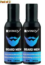 Livincy Faster Beard Growth Oil With Natural Ingredients Based Beard Oil For Men 100 Ml Pack Of 2