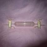 ABGIL Borosilicate Glass Gas Sampling Tube 3 Way Double Oblique Bore Stopcock 500ml