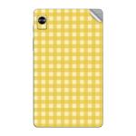 GADGETSWRAP Printed Vinyl Skin Sticker for Realme Pad Mini - Yellow check