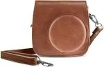 IJJA Vintage PU Leather Fuji Mini case for Fujifilm Instax Mini 8 Case Bag -Brown Camera Bag (Brown)