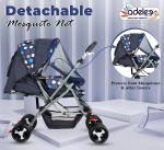 ODELEE Baby Stroller for 0-5 Years Foldable With Adjustable Canopy, Back Pocket, Storage Basket, Reversible Handlebar & Feeding Trey