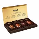 Fabelle The Bars Quartet - Diwali Chocolate Gift Pack 524g, Pack of 4 (Assorted Large Luxury Chocolate Bars, Premium Packaged Gift Chocolate Box, Centre-Filled Bars, Best Diwali Gift For Family)