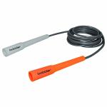 Babbler BS-200 Skipping Rope With 5mm Coloured Rope With Rope Adjuster and Slim Handle Long Size For Easy Grip (Tin Box Packing), Pack of 1 Piece Fitness Jump Rope