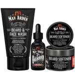 Man Arden Beard And Face Conditioning Combo | Beard And Face Wash 100ml + Beard Oil 30ml (Love Spell) + Beard Softener 50gm