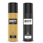 ENVY Rush & Noir Deo Combo Set - 120ML Each (Pack of 2) | Long Lasting Fragrance Deodorant for Men