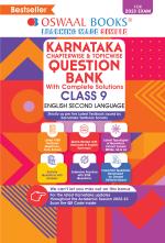 Oswaal Karnataka Question Bank Class 9 English Second language Book Chapterwise & Topicwise (For 2023 Exam)