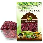 BrijBooti Edible Sun Dried Rose Petals - Gulab Patti for Face, Body, Hair, Herbal Tea 100 Gr