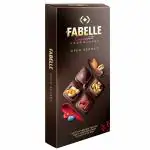 Fabelle Open Secret, Centre- Filled Luxury Chocolate Bar with Dark Choco Mousse and Visible Nuts & Berries, 125g