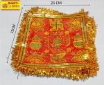 BHAKTI 2 SHAKTI MAKING WORSHIP SPECIAL - Navratri Fancy Mata Chunri - 25x25 cm (Pack of 12 chunri) Matarani Ki Chunri | Kanya Poojan Chunri | Fancy design Worship Chunri
