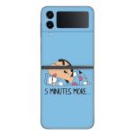 GADGETSWRAP Printed Vinyl Skin Sticker for Samsung Galaxy Z Flip 4 - shinchan-5-minutes