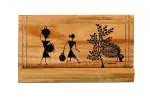 ArtSage Artistic Warli Handmade & Hand Painted Phone Stand Village Ladies Scene.
