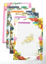 KRASHTIC Cool Design Sheet A4 For Assignment & Practical Work For School & College One Side Line & One Side Plain Set of 40 Sheet