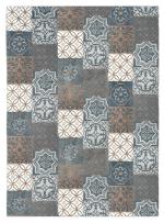 Saral Home Blue Cotton Carpet (180x270 cm)