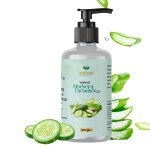 AMBANI HEALTH CARE Aloevera Cucumber Gel I for All Skin Types, Face & Hair I Moisturizing, Hydrated, and Glowing Skin I Natural & Vegan I Reduces Acne Scars, Wrinkles, Sunburn, Dark Circles (300gm)