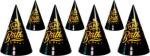 PODAK Black Hard Paper Cap (pack of 7)