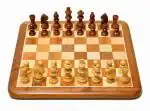 Palm Royal Handicrafts 12 inch Combo with Set 8 cm Chess Board (Multicolor)