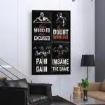 Surmul Multicolor Sunboard Medium Motivational Gym Wall Posters And Inspirational Quotes Self Adhesive Sticker