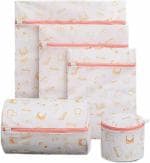 LISHONN Mesh Laundry Bags, Washing Machine Wash Bags, Reusable and Durable Mesh Wash Bags (5 Different Sizes, Underwear Print) ,nylon