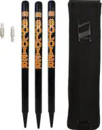 Gls Black Wood Cricket Wickets Set