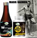 Inlazer Muscle Pro Weight Gain Capsule And Weight Gain Syrup Combo Pack/ Protein Gain Weight Gainers/Mass Gainers (200 ml, Unflavoured)