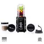 Wonderchef Nutri Blend Smart Automatic Mixer Grinder with Dual Pulse Function, 500 Watt, Black