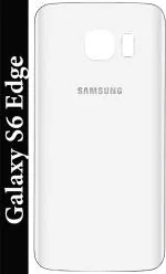 FRIENDZZWORLD White Glass Back Panel For Samsung Galaxy S6 Edge