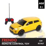 Frendo High Speed Mini 1:24 Scale Rechargeable Remote car w Lithium Battery for Kids (Yellow)