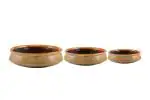Caffeine Orange Stoneware Serving Bowl (Set Of 3)