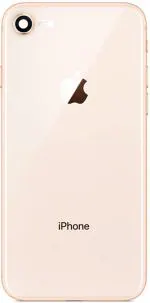 FRIENDZZWORLD Gold Glass, Aluminium Alloy Housing Body Full Panel For Apple Iphone 8