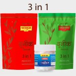 Charbhuja Special 3 in 1 Agarbatti Combo (600g=2*300g)+ Camphor Tablet 50g, Free 2 MatchBox, Unique,Sparker