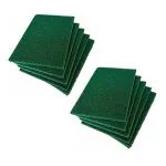 Whinsy (Pack of 10) Home/Restaurant Kitchen Bowl Dish Wash Multipurpose Clean Scrub Sponge Cleaning Pads (Green) -10 Pieces