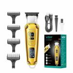 VGR V-931 Hair Trimmer: Auto-Test, Speed Control (5500-7000RPM), Ceramic Blade Trimmer 240 min Runtime 5 Length Settings (Gold)