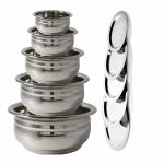 Bhaumik Stainless Steel Urli/Ring Handi set with lid very usefully for your daily kitchen needs of cooking & serving to make & serve delicious food 5 pieces cookware set