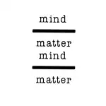 SIMPLY INKED Mind over Matter Temporary Tattoo, Letter Tattoo for all (Mind over Matter Tattoo) Pack of 2