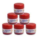 S K D Sandalwood Raghudarshan Red Sandalwood Paste Red Chandan Tikka, 25 Gram (Pack Of 6)