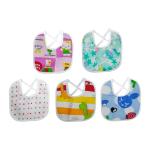 Love Baby Set of 5 Cotton Assorted Printed Bibs Cloth - 1005 M Combo P2